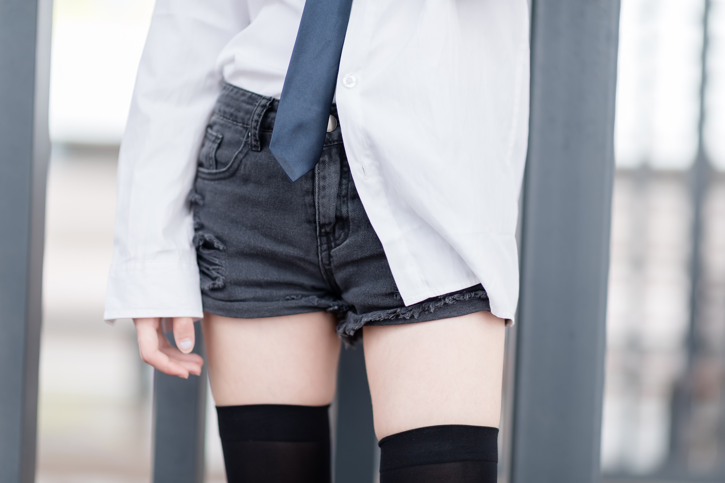 图片[1]-风之领域 – NO.039 白衬衫黑丝美腿 [49P]-XikXak